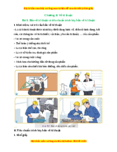 Lý thuyết Bài 8: Bản vẽ kĩ thuật và tiêu chuẩn trình bày bản vẽ kĩ thuật