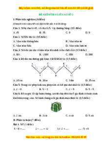 Đề thi giữa kì 2 Toán lớp 2 Kết nối tri thức - Đề 2