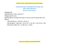 Đề thi giữa kì 2 Công nghệ lớp 3 Chân trời sáng tạo (Đề 2)