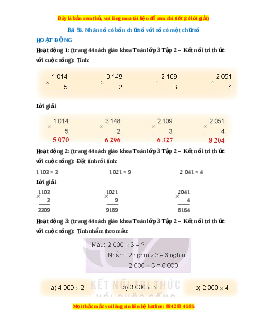 Giải Sgk Toán lớp 3 Bài 56: Nhân số có bốn chữ số với một số có một chữ số (Kết nối tri thức)