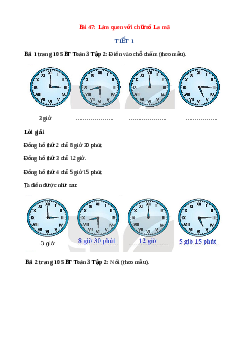 VBT Toán lớp 3 Bài 47(Kết nối tri thức): Làm quen với các số La Mã