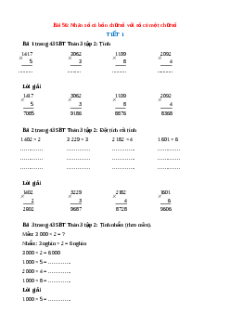 VBT Toán lớp 3 Bài 56 (Kết nối tri thức): Nhân số có bốn chữ số với số có một chữ số