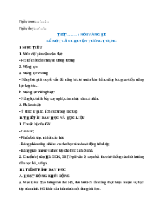 Giáo án Kể một câu chuyện tưởng tượng Ngữ Văn 9 Chân trời sáng tạo