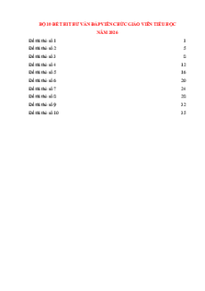 Tài liệu và đề luyện thi Viên chức Tiểu học toàn quốc full 2 vòng 2026