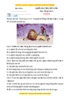 Bài tập cuối tuần Tiếng việt 5 Tuần 30 (có lời giải)