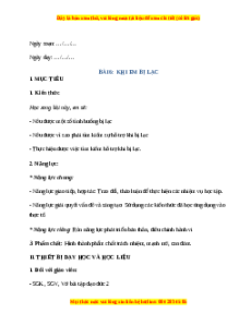Giáo án Bài 6 Đạo đức lớp 2 Cánh diều: Khi em bị lạc
