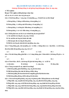 Bài tập ôn tập + Đề kiểm tra Toán 11 Cánh diều Chương 4