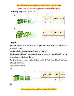 Giải Sgk Toán lớp 3 Bài 2: Các số trong phạm vi 10 000 (tiếp theo) (Cánh diều)