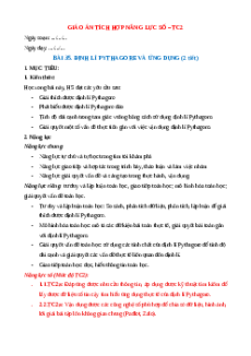 Giáo án Bài 35 Toán 8 Kết nối tri thức (năng lực số)
