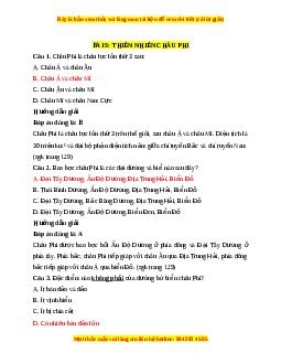 Trắc nghiệm Địa lí 7 Bài 9 Chân trời sáng tạo: Thiên nhiên châu Phi