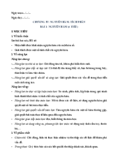 Giáo án Toán 12 Cánh diều Học kì 2