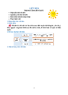 Chuyên đề Viết đơn lớp 4