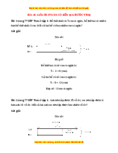 VBT Toán lớp 3 Bài 40 (Cánh diều): Giải bài toán có đến hai bước tính