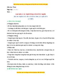 Giáo án Nhân số các số có tận cùng là chữ số 0 Toán lớp 4 Chân trời sáng tạo