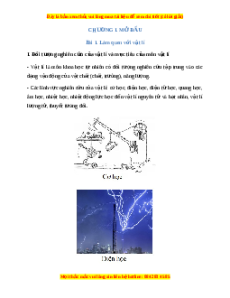 Lý thuyết Vật lý 10 Kết nối tri thức Bài 1: Làm quen với Vật lí