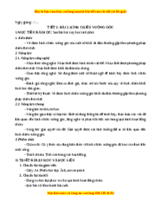 Giáo án Bài 2 Công nghệ 8 Kết nối tri thức: Hình chiếu vuông góc