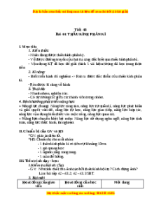Giáo án Thấu kính phân kì Vật lí 9