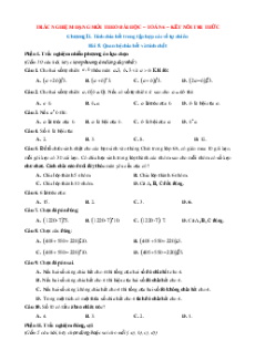 Trắc nghiệm Toán 6 KNTT Chương 2 (có đúng sai, trả lời ngắn)