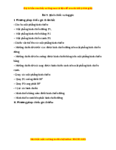 Lý thuyết Bài 9: Hình chiếu vuông góc