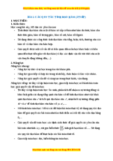 Giáo án Các quy tắc tính đạo hàm Toán 11 Cánh diều