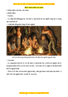 Lý thuyết Bài 5 Lịch sử 10 Cánh diều: Khái niệm văn minh