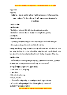 Giáo án Hoạt động thực hành và trải nghiệm: Thu thập dữ liệu về nhiệt độ trong tuần tại địa phương Toán 6 Chân trời sáng tạo