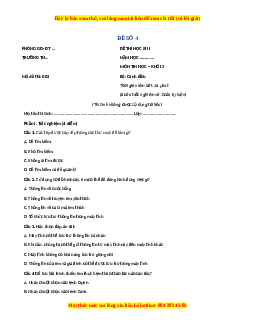 Đề thi cuối kì 2 Tin học lớp 3 Cánh diều (Đề 4)