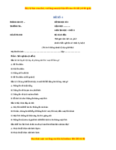 Đề thi cuối kì 2 Tin học lớp 3 Cánh diều (Đề 4)