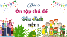 Giáo án Powerpoint Bài 5 Tự nhiên xã hội lớp 3 Chân trời sáng tạo: Ôn tập chủ đề gia đình trang 23, 24