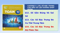Giáo án Powerpoint Các số đặc trưng đo độ phân tán Toán 10 Kết nối tri thức