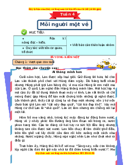 Bài tập cuối tuần Tiếng việt 4 Tuần 4 Kết nối tri thức (có lời giải)