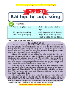 Bài tập cuối tuần Tiếng việt lớp 3 Tuần 23 Kết nối tri thức (có lời giải)