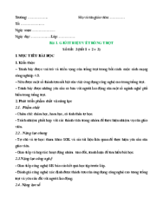 Giáo án Công nghệ 10 (năng lực số)