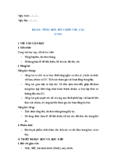 Giáo án Bài 9A: Tổng hợp, đối chiếu thu, chi Tin học 9 Chân trời sáng tạo