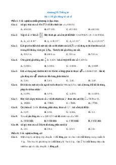 Trắc nghiệm Toán 10 Chân trời sáng tạo Chương 6 (có đúng sai, trả lời ngắn)