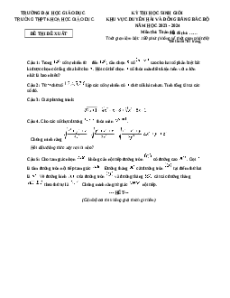 Đề thi HSG Toán 10 Trường Khoa học giáo dục-ĐHQG Hà Nội