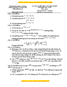 Đề thi vào 10 môn Toán tỉnh Đồng Nai năm 2022