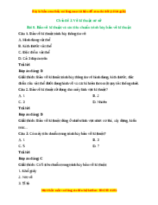 Trắc nghiệm Công nghệ 10 Bài 8 Cánh diều: Bản vẽ kĩ thuật và các tiêu chuẩn trình bày bản vẽ kĩ thuật