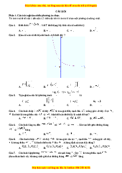 Đề thi Toán 11 Cuối kì 2 Chân trời sáng tạo cấu trúc mới (Đề 4)