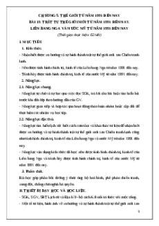 Giáo án Bài 19 Lịch sử 9 Kết nối tri thức (2024): Trật tự thế giới mới từ năm 1991 đến nay