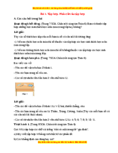 Giải sgk Toán 6 Bài 1: Tập hợp. Phần tử của tập hợp (Chân trời sáng tạo)