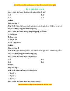Trắc nghiệm Công nghệ 10 Bài 11 Cánh diều: Hình chiếu trục đo
