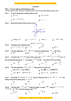 Đề thi Toán 11 Cuối kì 2 Chân trời sáng tạo cấu trúc mới (Đề 5)