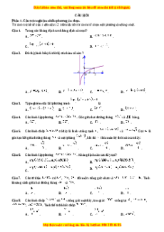Đề thi Toán 11 Cuối kì 2 Chân trời sáng tạo cấu trúc mới (Đề 5)