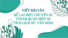Giáo án Powerpoint Viết bài văn kể lại một chuyến đi (tham quan một di tích lịch sử, văn hóa) Ngữ văn 8 Kết nối tri thức