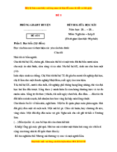 Đề thi giữa kì 1 Ngữ văn 8 Cánh diều (đề 8)