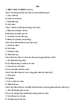 Bộ 3 đề thi giữa kì 2 Tin học 9 Cánh diều có đáp án