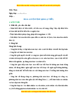 Giáo án Luyện tập chung (trang 23) Toán lớp 2 Kết nối tri thức