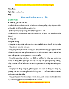 Giáo án Luyện tập chung (trang 23) Toán lớp 2 Kết nối tri thức