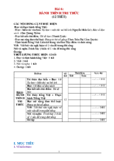 Giáo án Ngữ văn 7 Học kì 2 Chân trời sáng tạo